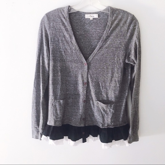 Clu Clu Too || Plaid Ruffle Cardigan - Picture 3 of 7